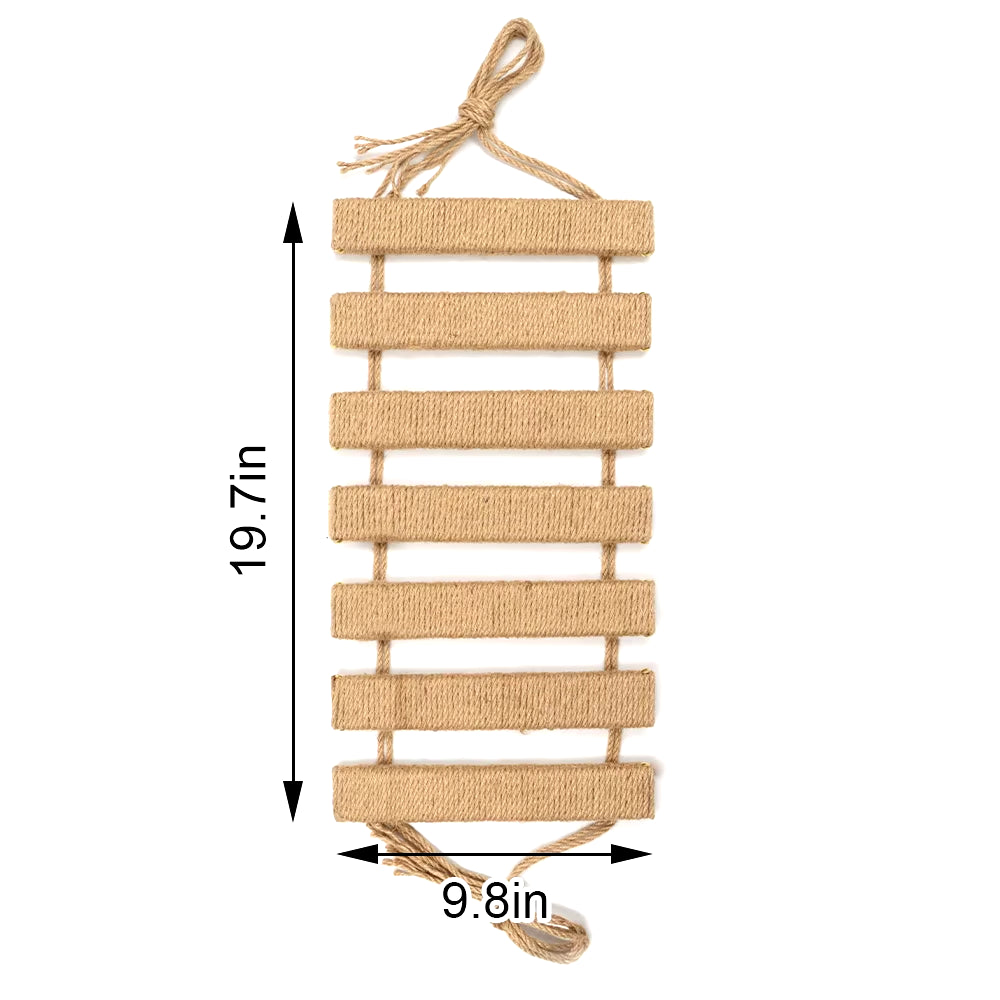 Cat Bridge for Cats Cage Sisal Wooden Rope Ladder Pet Furniture Kitten Step Scratcher Post Kitten Toys Tree Various Sizes