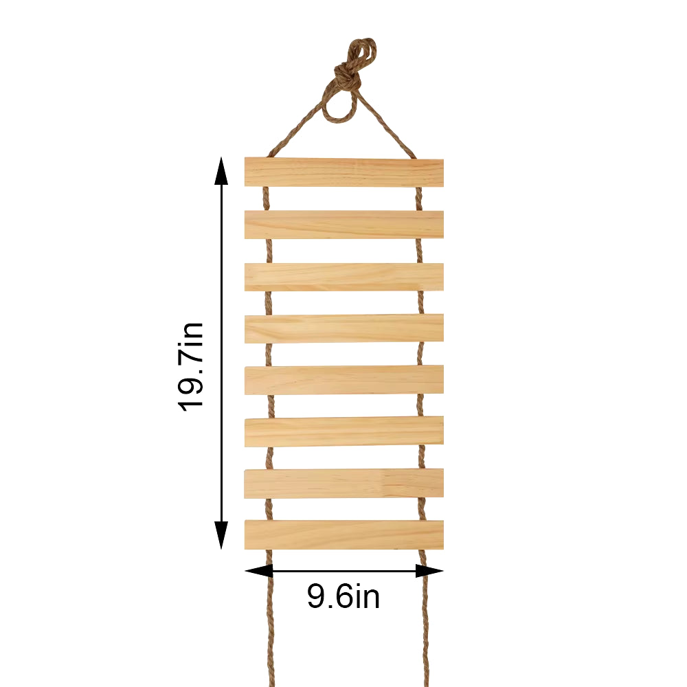 Cat Bridge for Cats Cage Sisal Wooden Rope Ladder Pet Furniture Kitten Step Scratcher Post Kitten Toys Tree Various Sizes